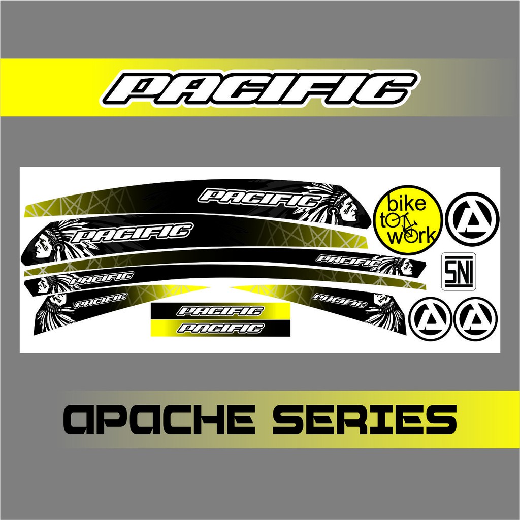 Jual STICKER SEPEDA APACH SERIES CUSTOM STICKER | Shopee Indonesia