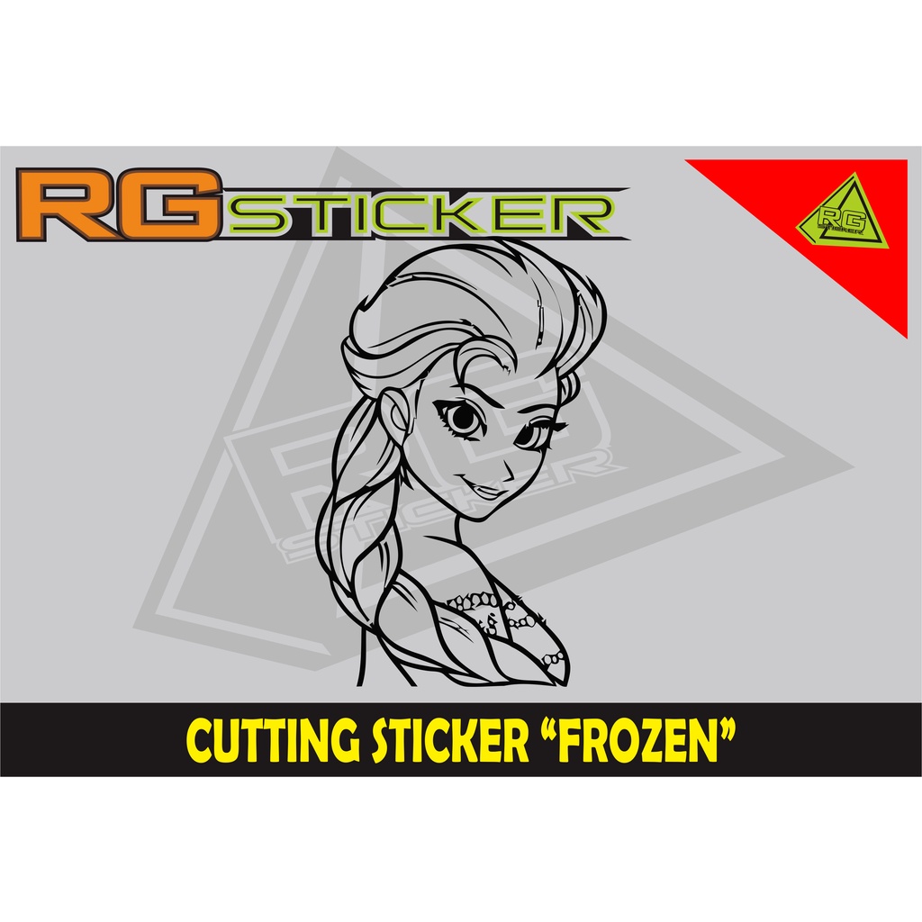 Jual cutting stiker frozen, uk tinggi 27 cm | Shopee Indonesia