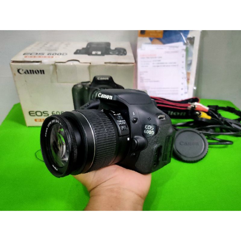 Jual canon 600d kit mulus lengkap box original canon | Shopee Indonesia