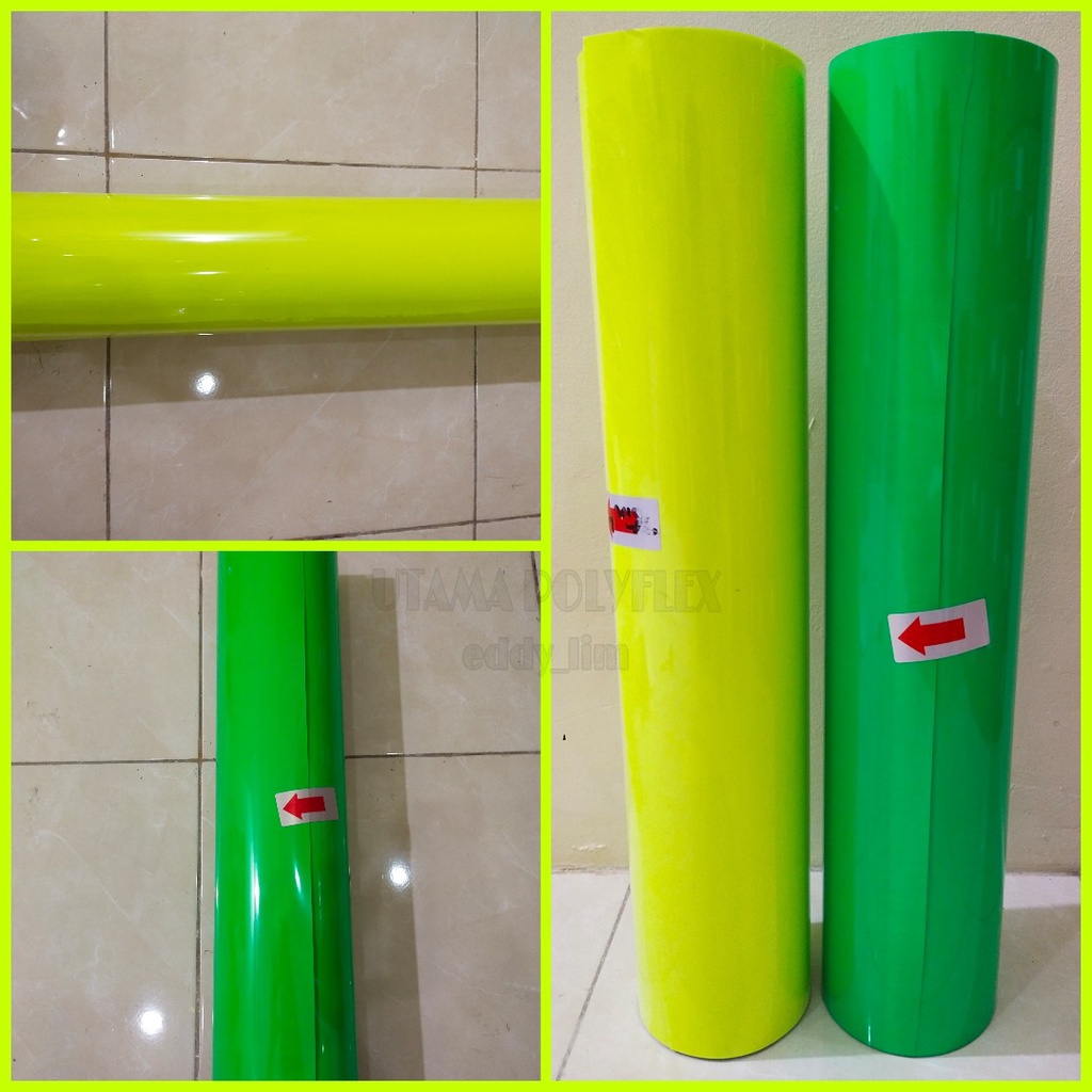 Jual Polyflex PU Lebar 60 cm Premium Warna Neon / Poliflex / Polyflek ...