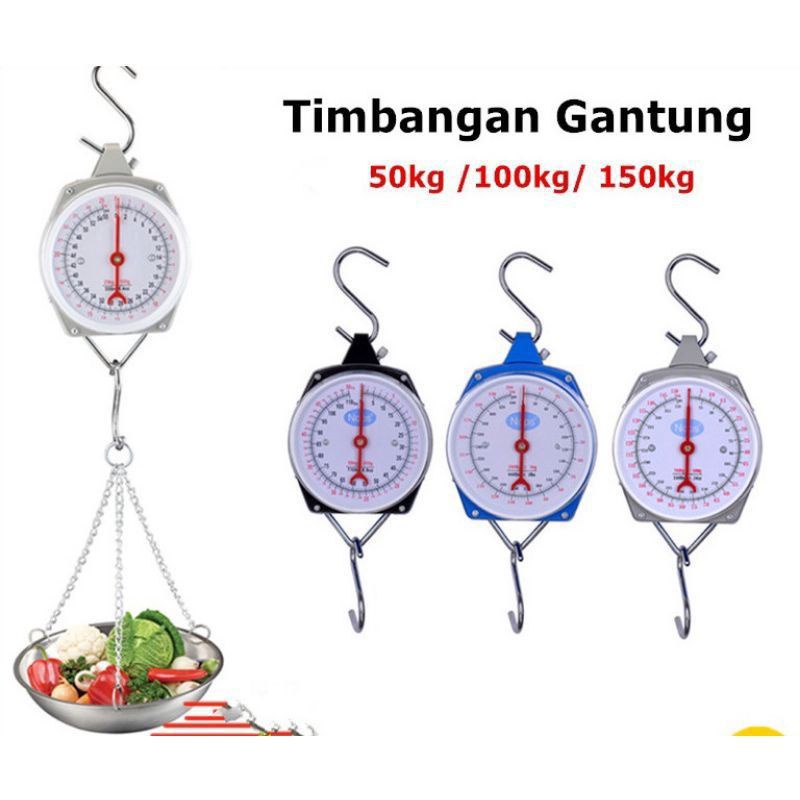 Jual Timbangan Gantung Besi 25 KG 50 KG 100 KG Timbangan Gantung Jarum 100kg Shopee Indonesia