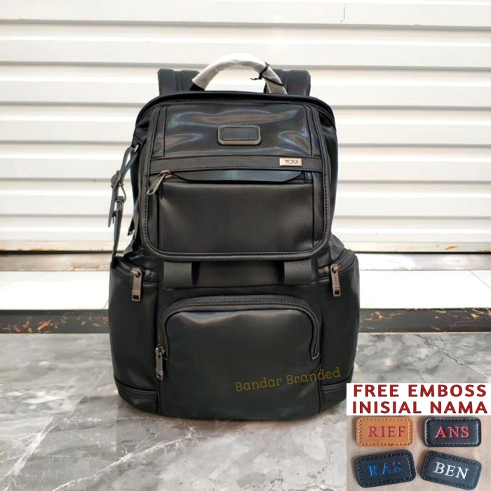 COD TAS RANSEL PRIA KULIT ASLI TUMI ALPHA 3 FLAP BACKPACK LAPTOP IMPORT