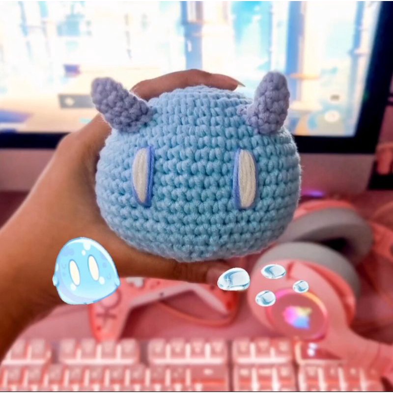 Jual Amigurumi Genshin Impact Hydro Slime Crochet Doll | Shopee Indonesia