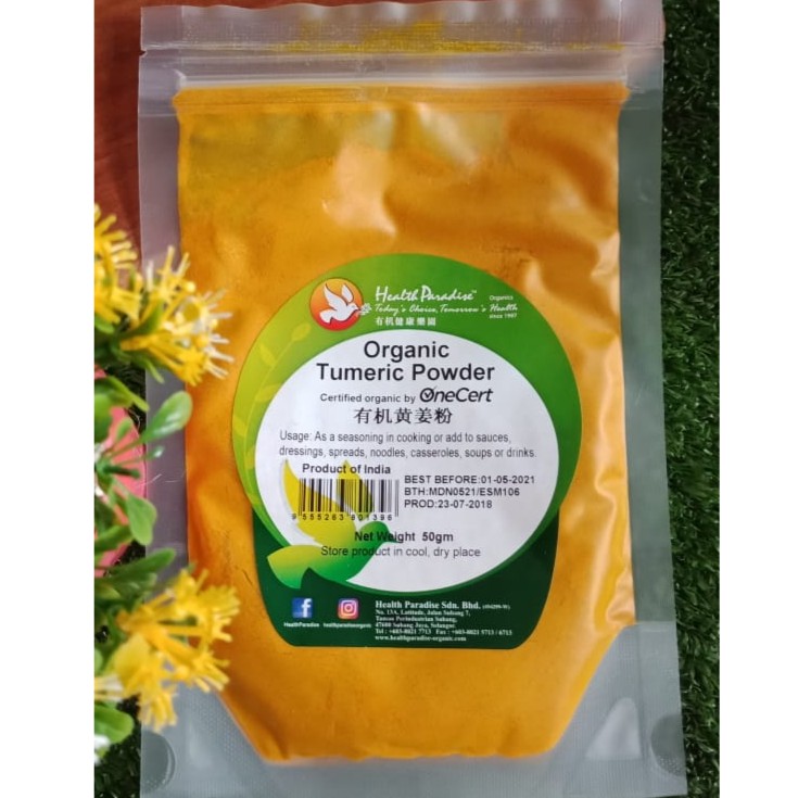 Jual Health Paradise Organic Tumeric Powder G Shopee Indonesia