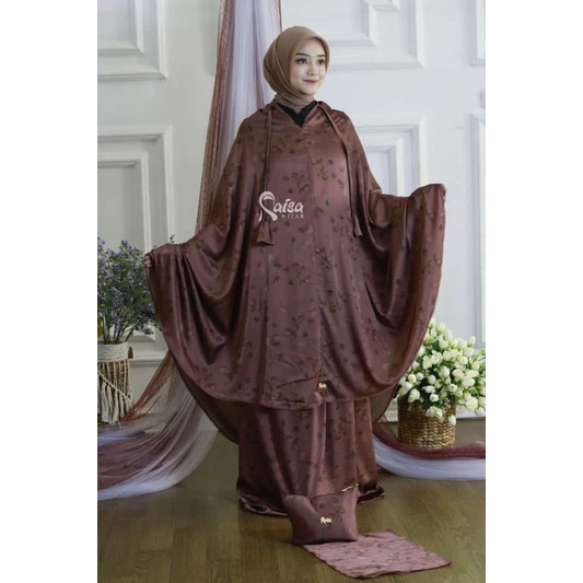 Jual Mukena Satin Silk Premium Jumbo Mewah Motif Bunga Cantik Terbaru ...