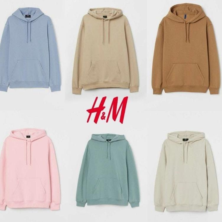 Jual NP559 Hoodie Katun Berbasic HnM Bahan Katun Tebal Full Tag H M Polos 770LCUT Shopee Indonesia