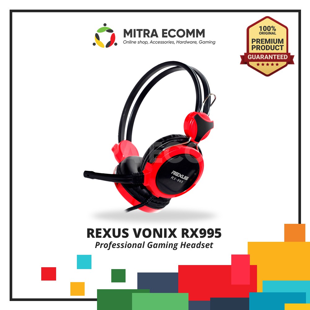 Jual HEADSET REXUS RX995 GARANSI RESMI RX-995 | Shopee Indonesia