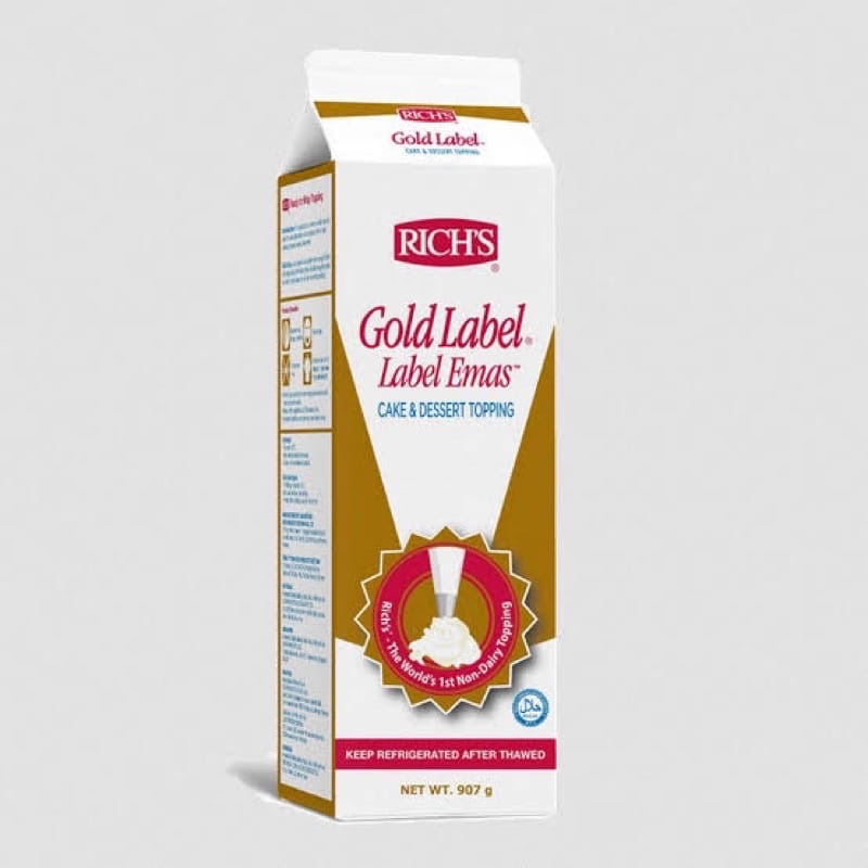 Jual Richs Gold Label Non Dairy Whipping Cream Rich 907gr | Shopee ...