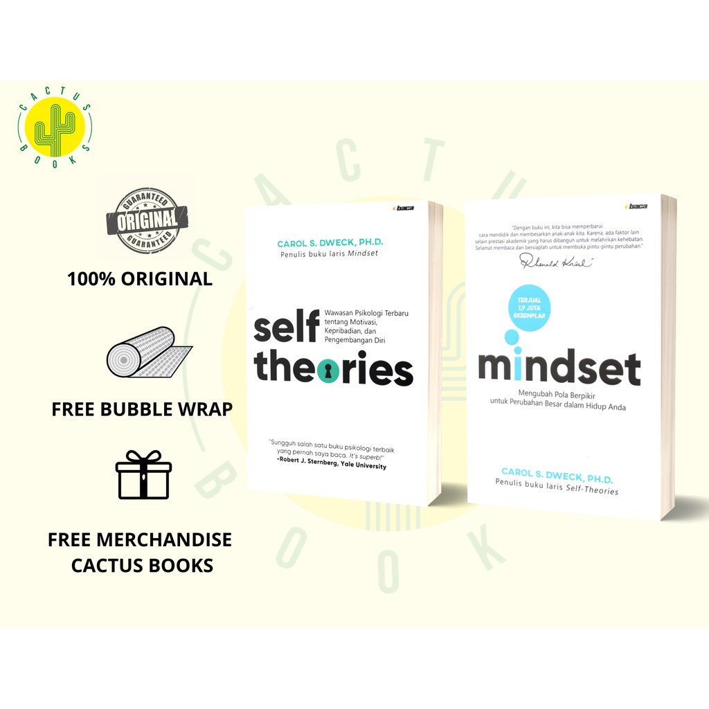 Jual PAKET BUKU SELF THEORIES & MINDSET - Carol S. Dweck, Ph. D ...