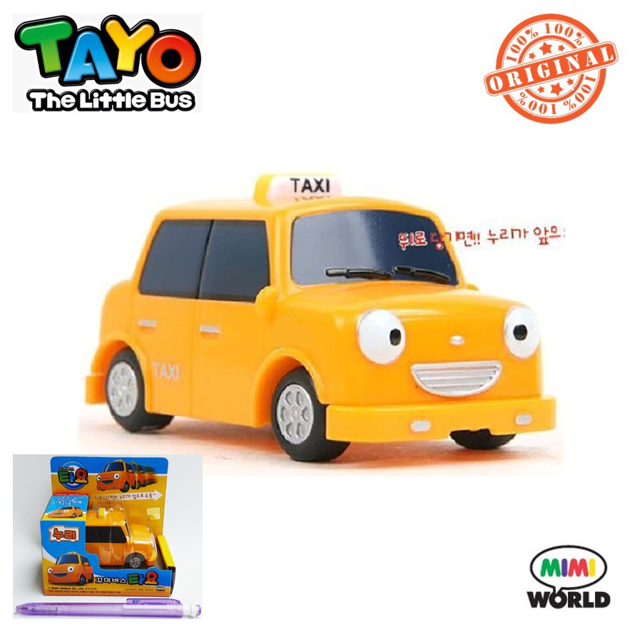 Jual Original Tayo The Little Bus Nuri Taxi TYX217011 Mimi World Korean ...