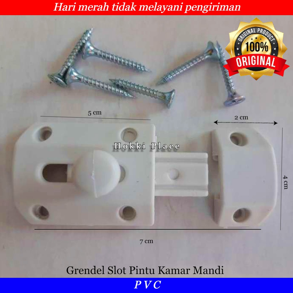 Jual Grendel Slot Pvc Plastik Pengunci Pintu Kamar Mandi Slot Pintu Pvc Shopee Indonesia