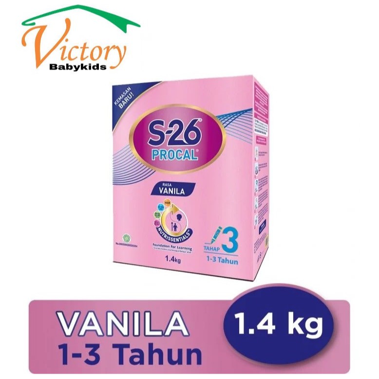 Jual S-26 Procal 3 Vanila 1400gr - Susu Pertumbuhan Tahap 3 (1-3 Tahun ...