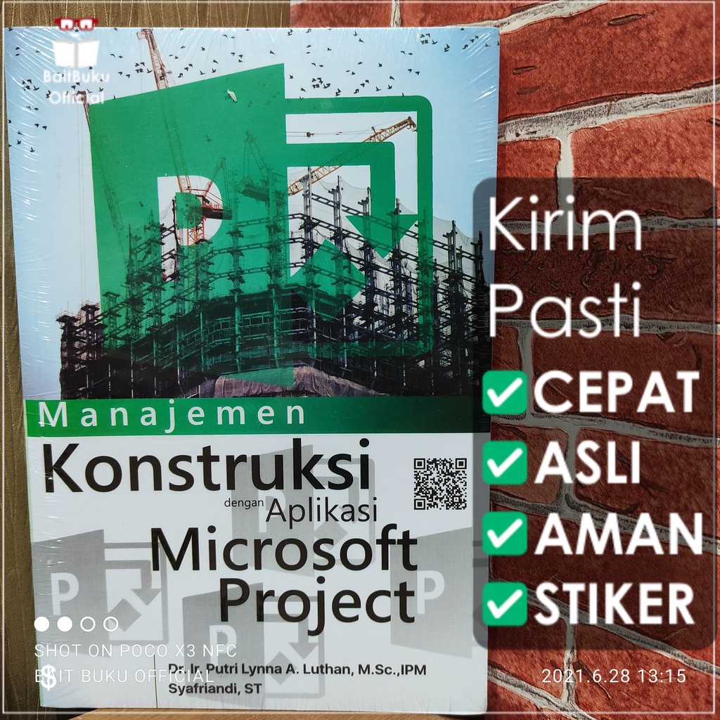 Jual Buku Original: Manajemen Konstruksi Dengan Aplikasi Microsoft ...