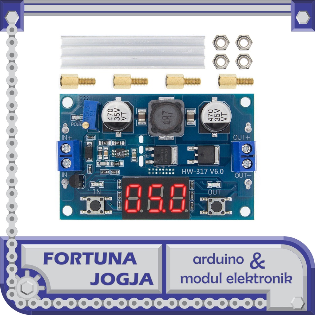 Jual Modul LTC1871 100W Voltmeter DC-DC Step-Up Boost Converter ...