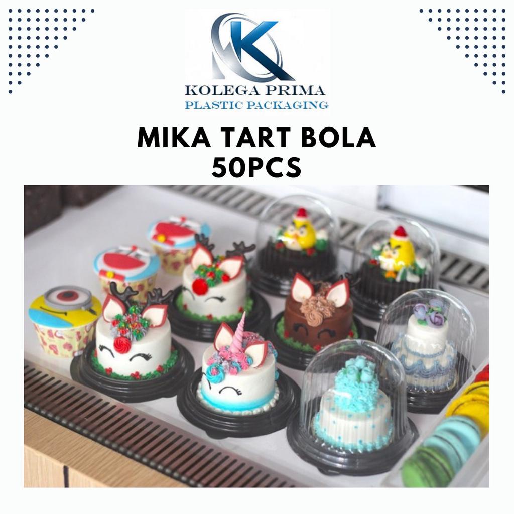 Jual Mika Tart Mini Mika Cup Cakes Mika Puding Box Bola Mika Tart Mini Murah Isi 50pcs 8134