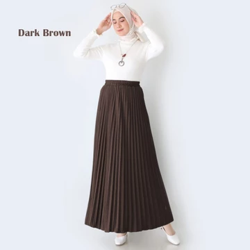 Rok Plisket Wanita Bahan Hyget Premium Lentur