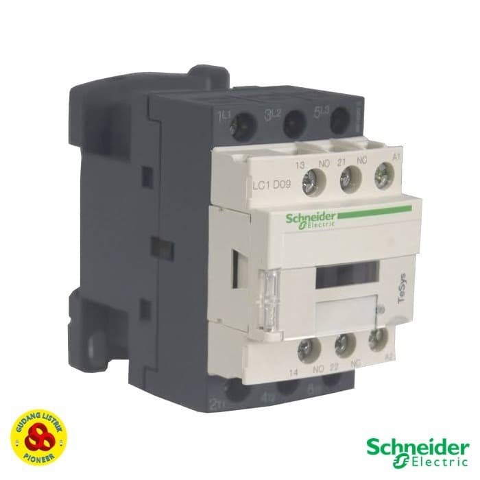 Jual SCHNEIDER KONTACTOR / CONTACTOR 3P 25A 220V LC1D09M7 | Shopee ...