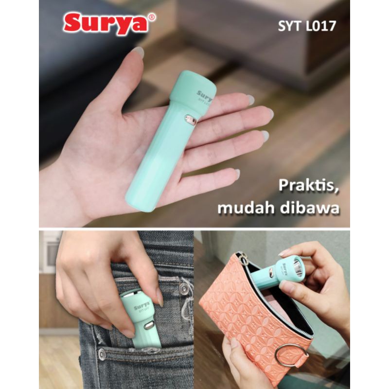 Jual Surya SYT-L017 Senter Led Mini Super Terang Flashlight Super LED ...