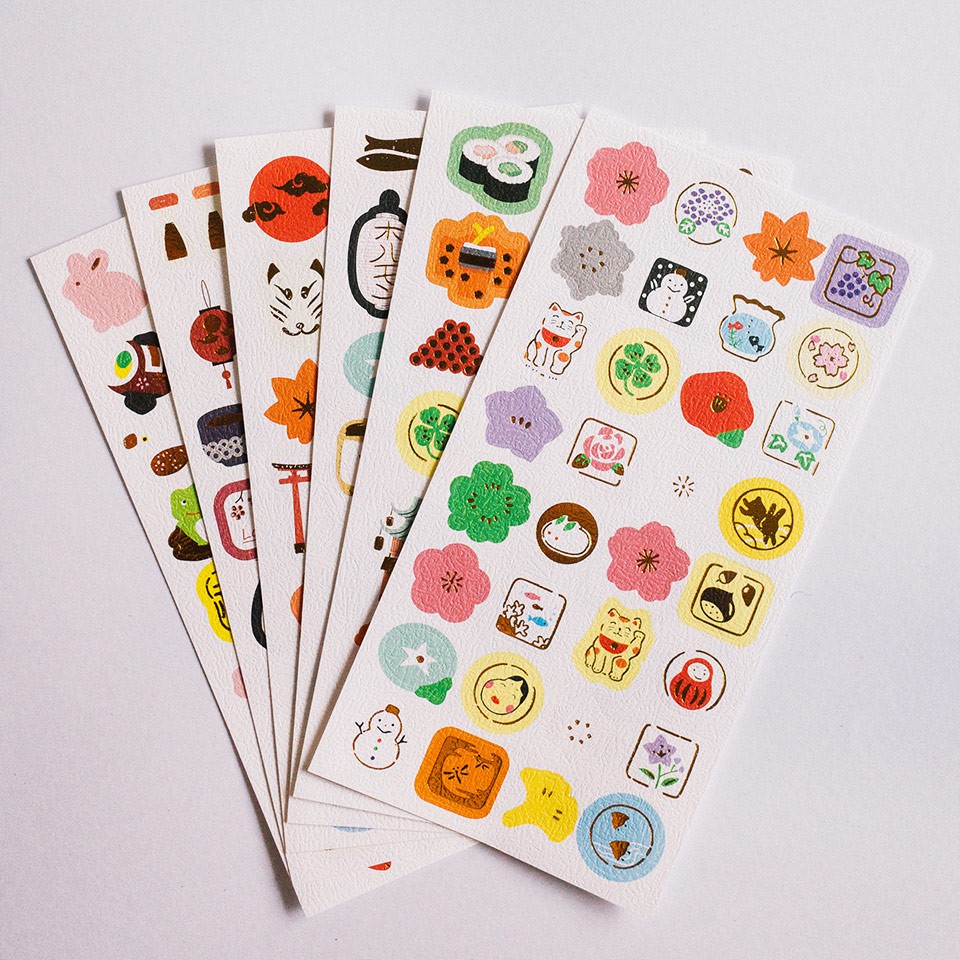 Jual Sticker Hias Beautiful Japan Diary Deco Stickers Tema Jepang