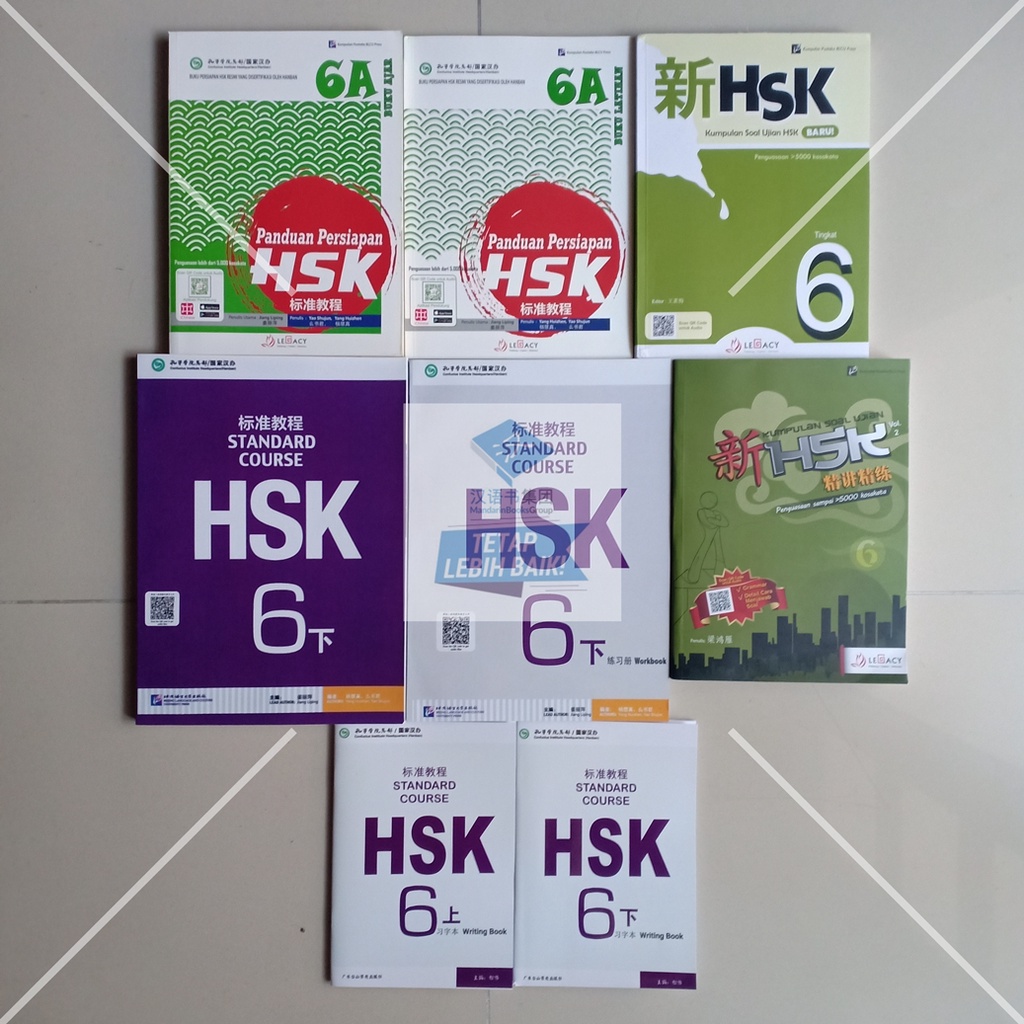 Jual Paket Buku HSK 6 Panduan Persiapan & Soal Ujian & Writing Book (8 ...