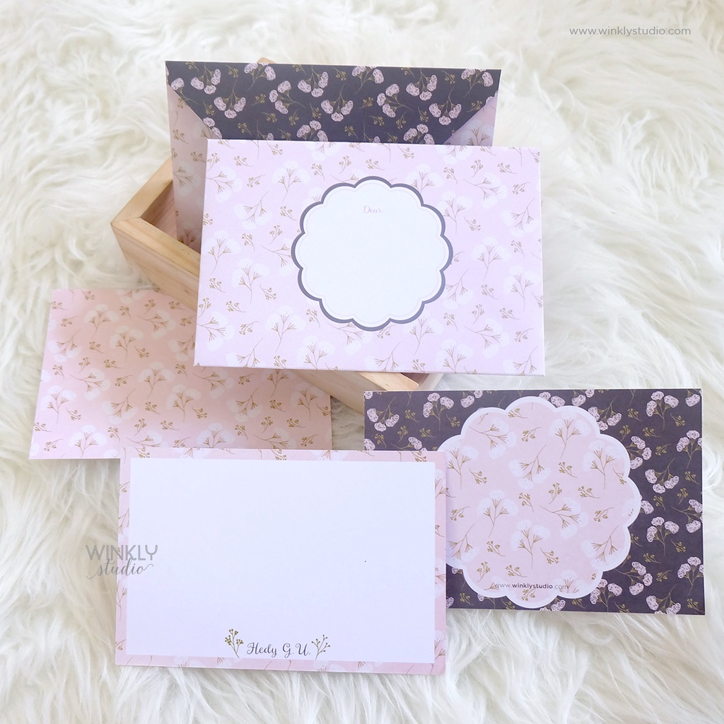 Jual CUSTOM Blank Card Personalized Notecard with Name / Kartu Ucapan ...