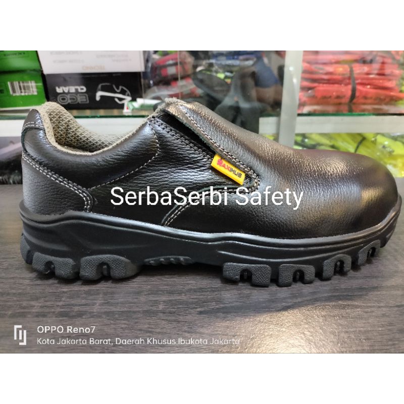 Jual Sepatu Safety Shoes Kulit Maximus Sepatu Kerja Safety Ujung besi ...
