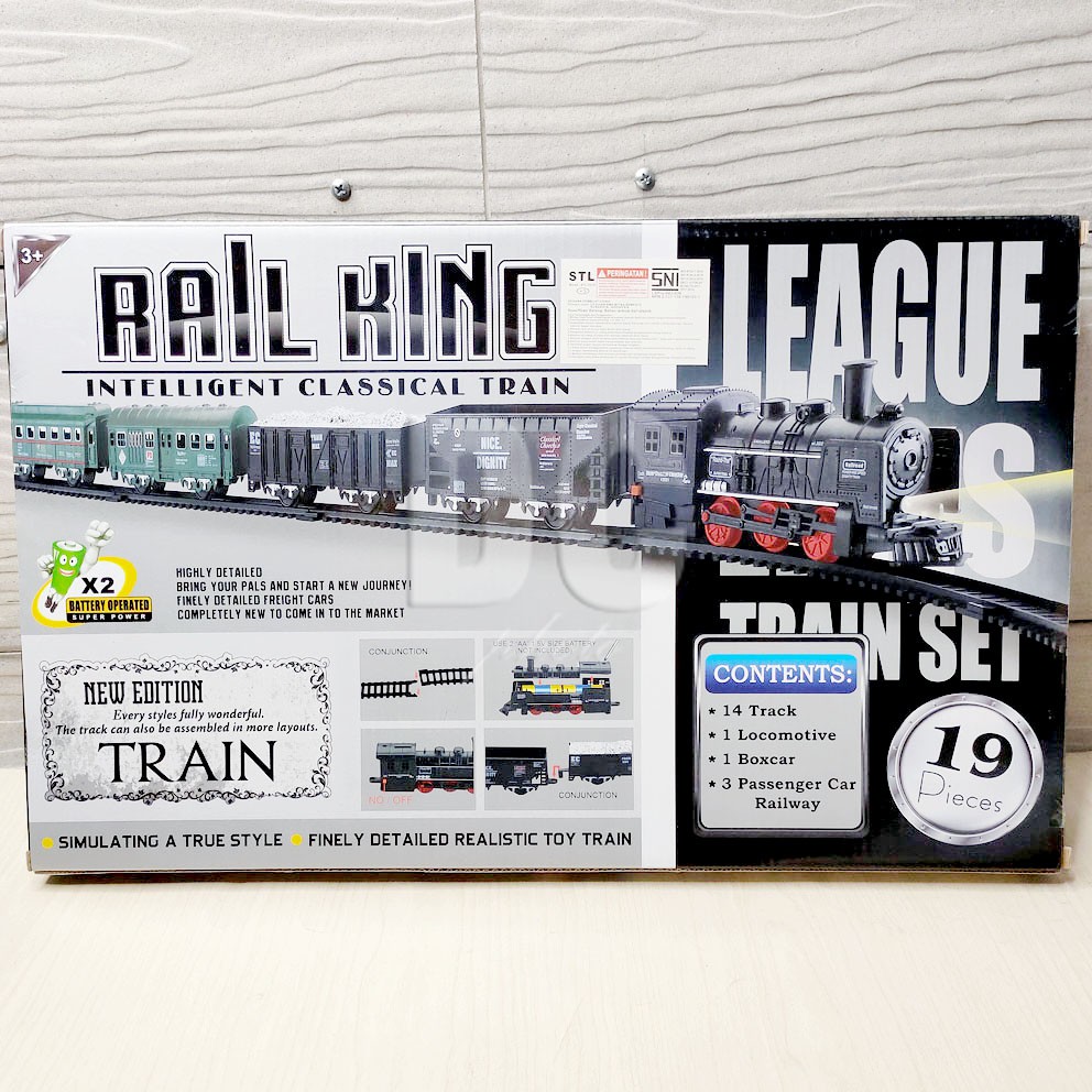 Jual TGA Kereta Api Rail King TL09 Classical Train 19 Pcs Lampu ...
