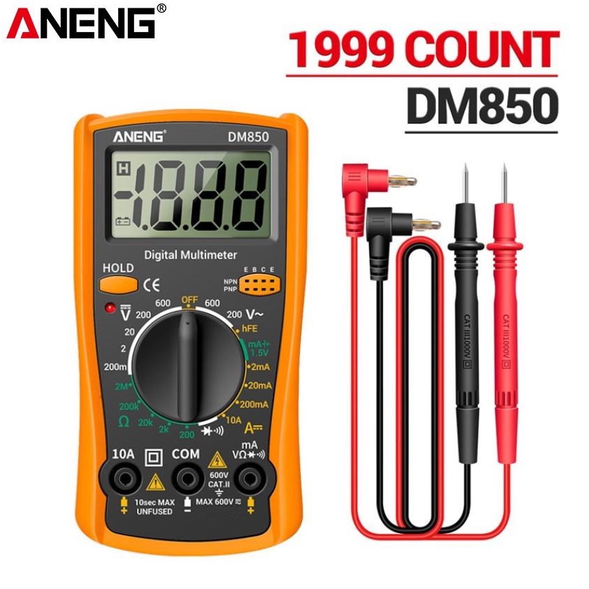 Jual Digital Multimeter Voltage Tester ANENG DM850 Orange / Alat Ukur ...