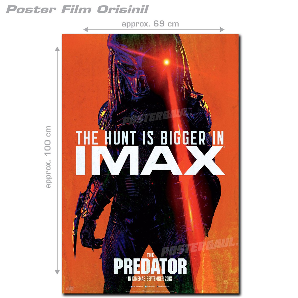 Jual Movie Poster THE PREDATOR - original Indonesian one sheet style B ...