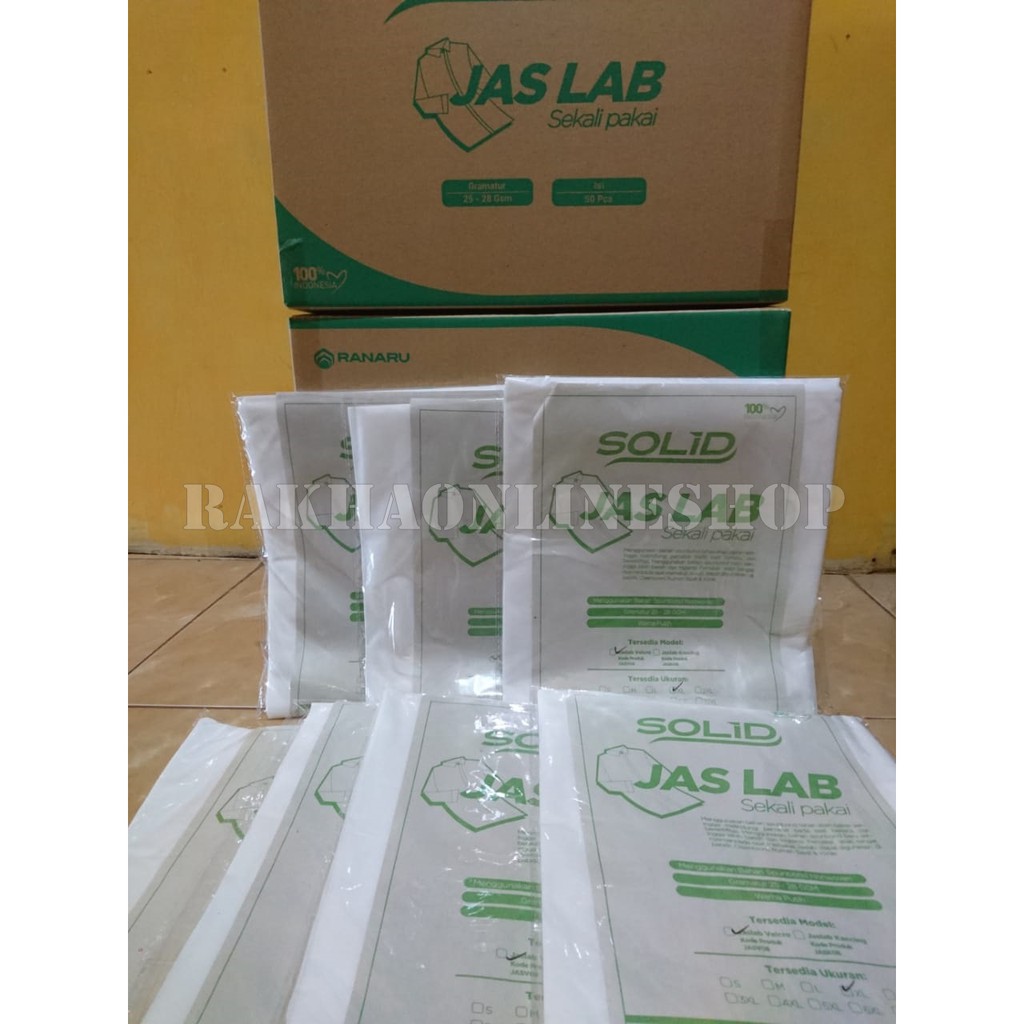 Jual APD Jas laboratorium 25 gsm Velcro ( Perekat ) | Shopee Indonesia