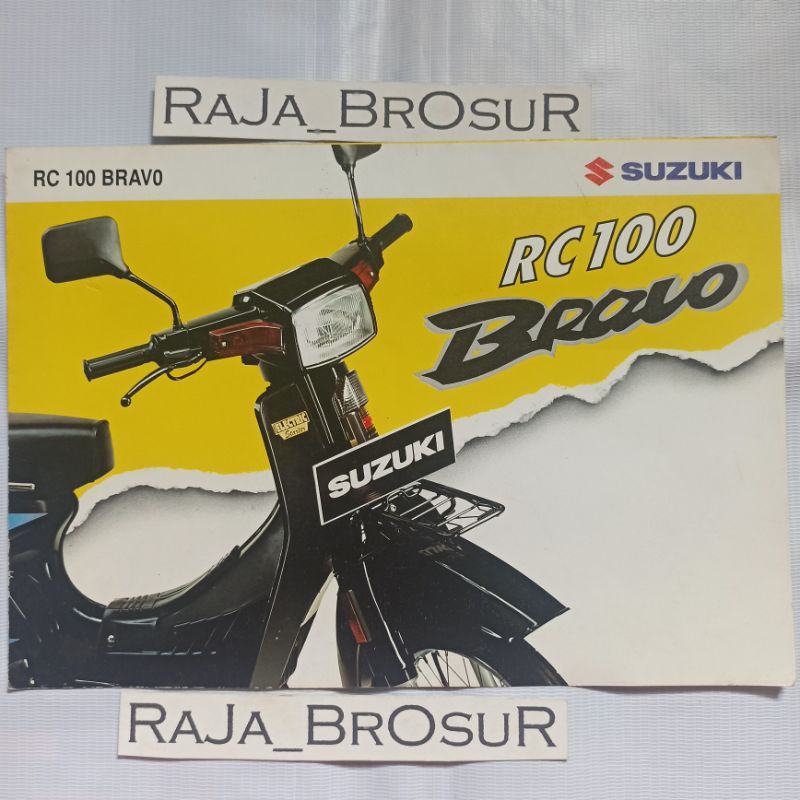 Jual Poster brosur katalog leaflet jadul lawas Suzuki RC 100 RC100 ...