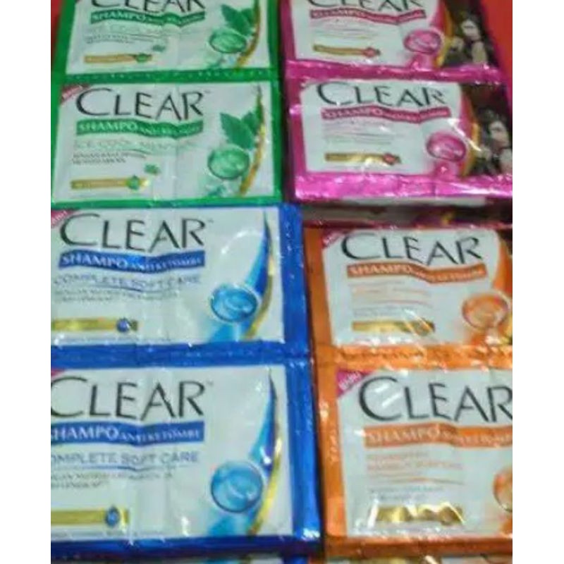 Jual SHAMPO CLEAR SACHET 1 RENCENG ISI 24 SACHET | Shopee Indonesia