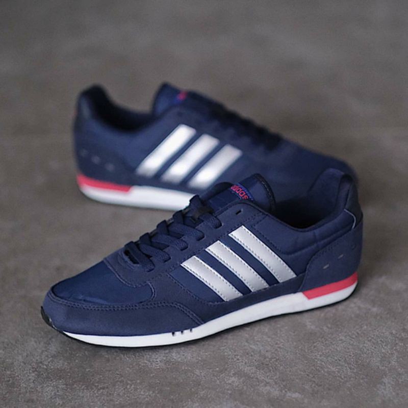 Jual Dominoriginals | Adidas Neo City Racer Midnight Navy Silver (100% ...
