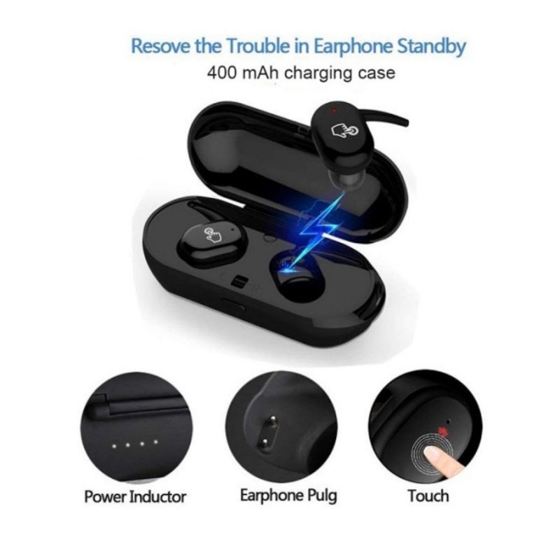 Jual Earphone Bluetooth Y30 TWS 4 Stereo Headset Shopee Indonesia