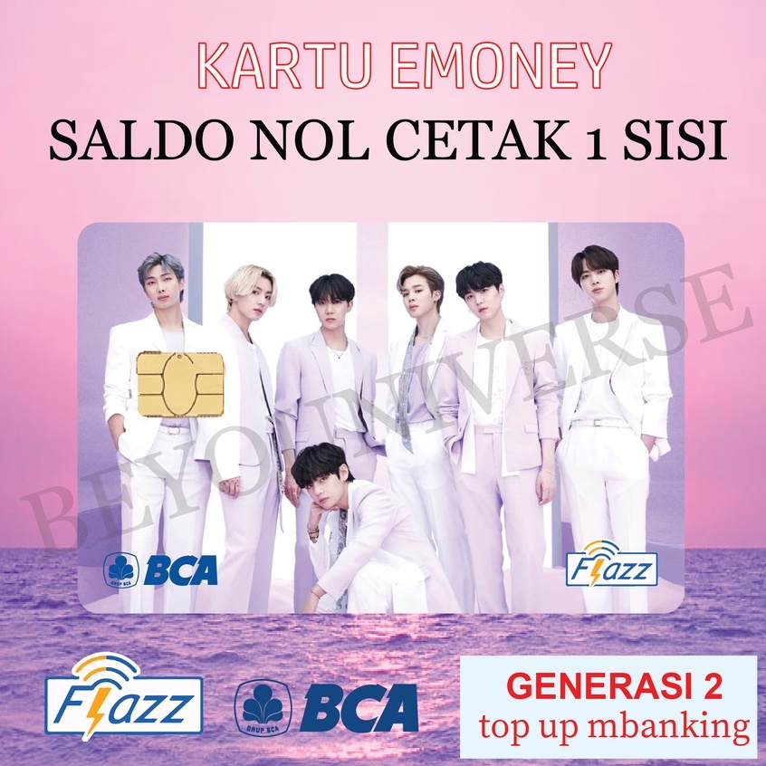 Jual Kartu Emoney Mandiri atau BCA Flazz Gen 2 BTS THE BEST FOTO COVER ...