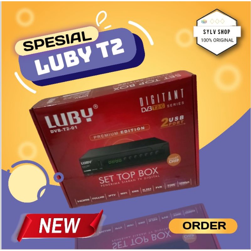 Jual Luby Set Top Box Luby Merah Dvb T Receiver Tv Stb Digital Dvb T Shopee Indonesia