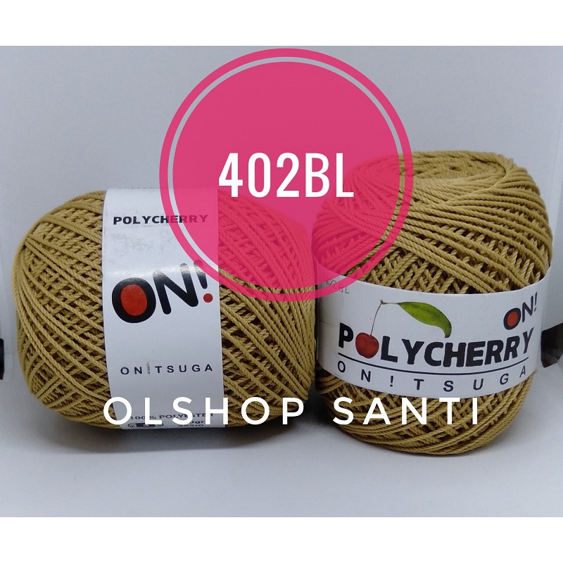 Jual Benang Rajut POLYCHERRY Onitsuga warna MOCCA (402BL) | Shopee ...