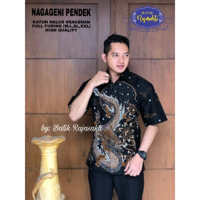 Jual Kemeja Batik Nagageni Pendek Rajasakti | Shopee Indonesia