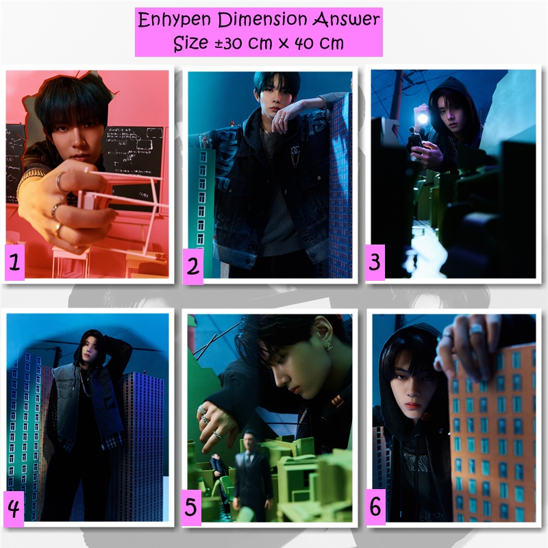 Jual POSTER ENHYPEN DIMENSION ANSWER NO VERSION | Hiasan dinding ...