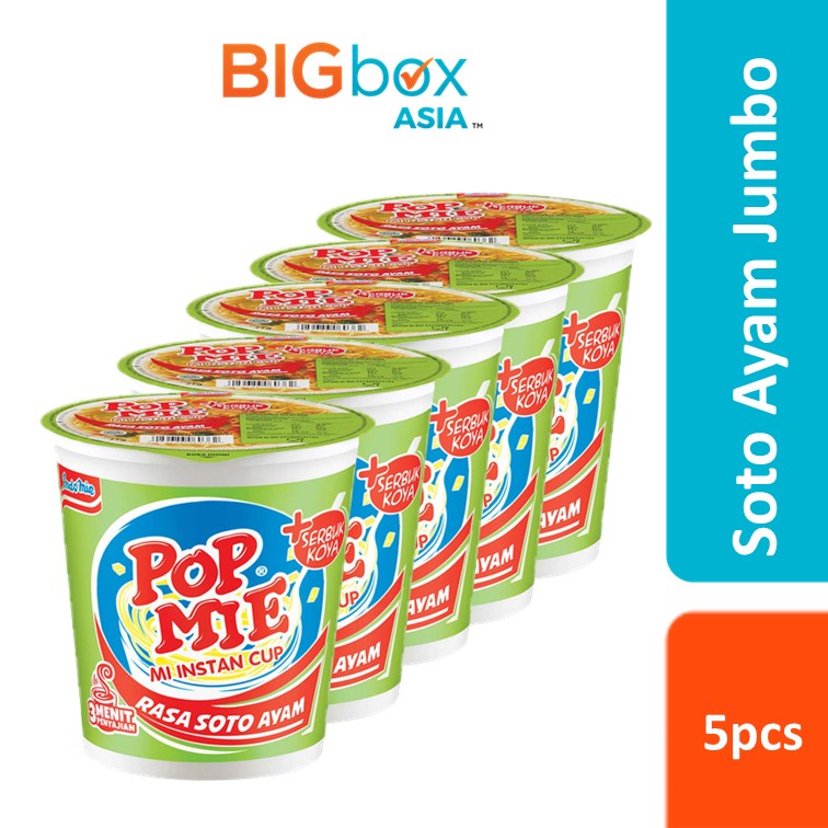 Jual Pop Mie Kuah Soto Ayam Jumbo 5pcs Exp 3 Apr 2023 Shopee