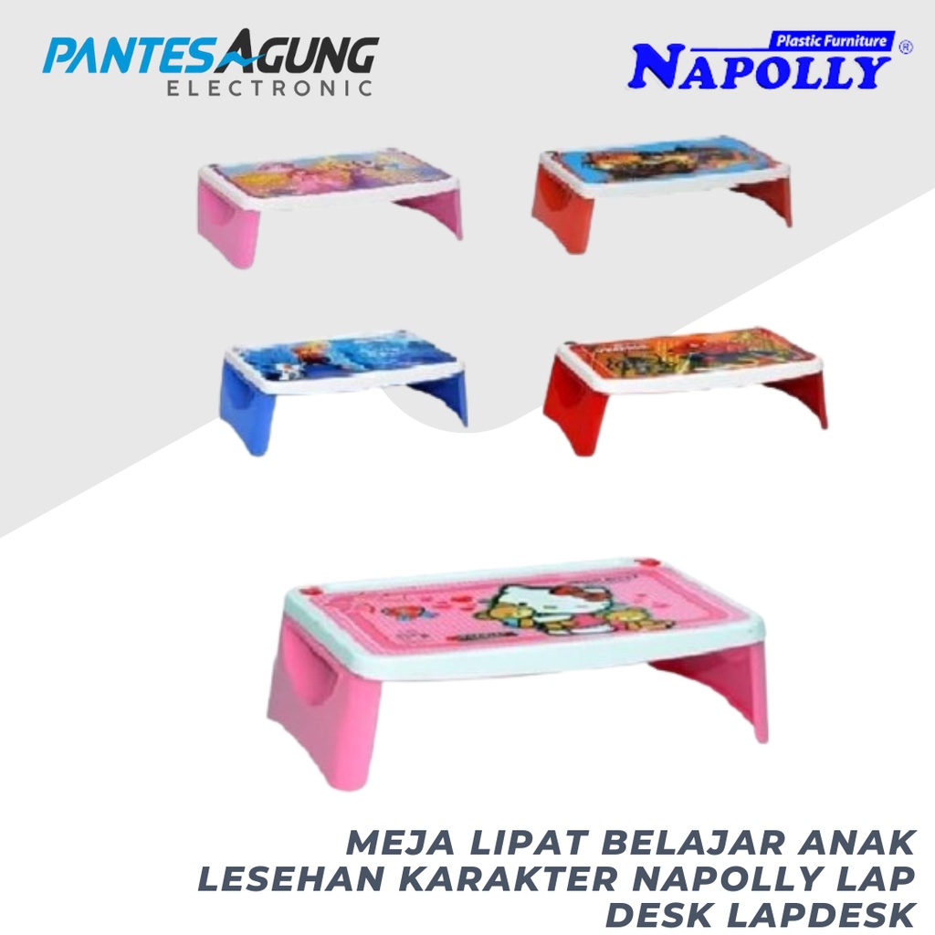 Jual Meja Lipat Belajar Anak Lesehan Karakter Napolly Lap Desk Lapdesk