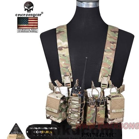 Jual Rompi Airsoft Tactical Vest Emerson D3CR Tactics Chest Rig ...