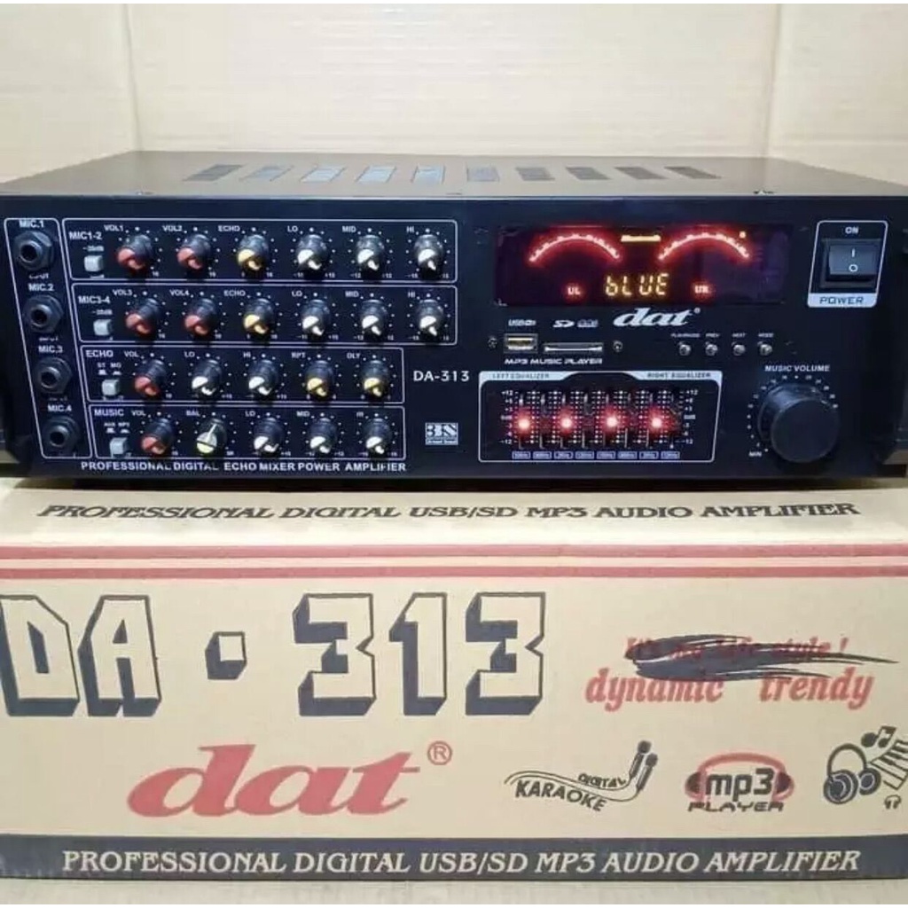 Jual Power Amplifier Dat Dt313 Usb Bluetooth Original Ampli 4 Channel ...