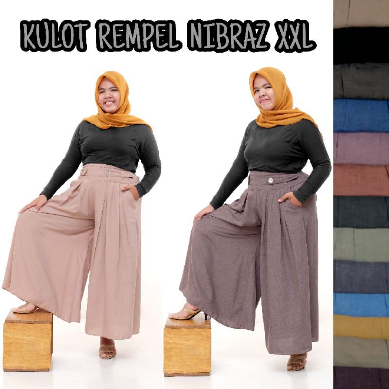 Jual Celana Kulot Jumbo Full Rempel XXL Katun Supernova PREMIUM ...