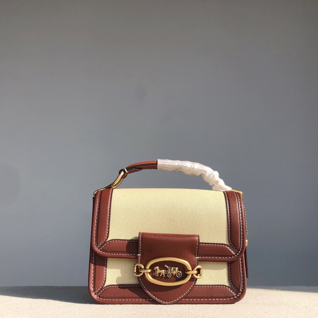 Coach C8452 C8450 C8449 Hero Shoulder Bag In Signature Canvas Women  Crossbody Sling Handbag