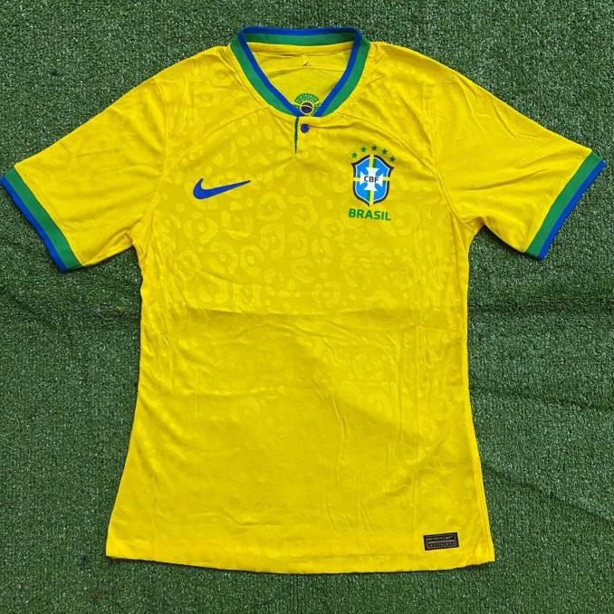 Jual JERSEY BOLA BRAZIL HOME PLAYER ISSUE VAPORKNIT 2022 / 2023 ...