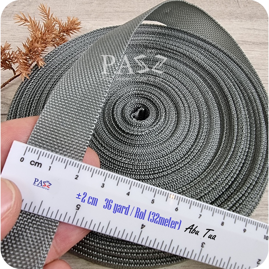 Jual Tali Webbing Pelipit / Bisban / PCR 2 cm 36 Yard/rol (32Meter ...