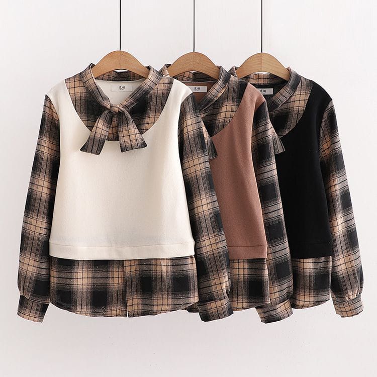 Blouse flanel sale