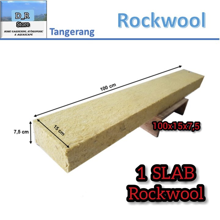 Rockwool Cultilene 1 SLAB media tanam hidroponik