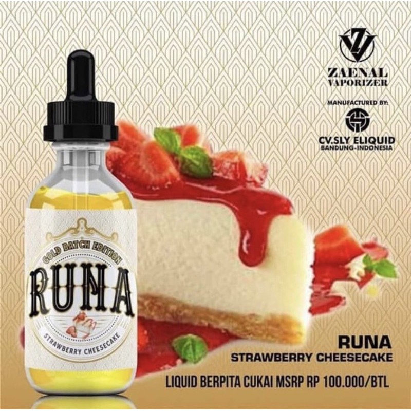 Jual liquid runa strawberry 3/6/9MG 60ml cukai | Shopee Indonesia